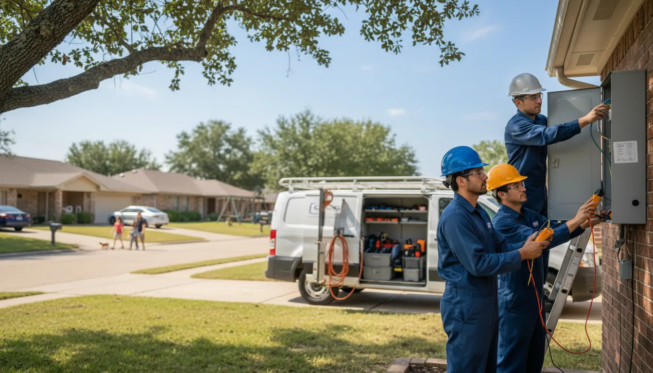 Certified electrician providing emergency electrical services in Killduff, IA